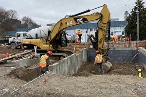 Commercial excavation.