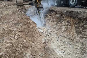 Commercial excavation.